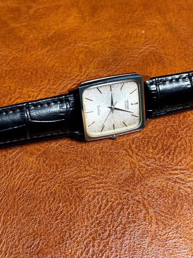 A139 希少 稼動品 SEIKO DOLCE スクエア型 80年代ヴィンテージ