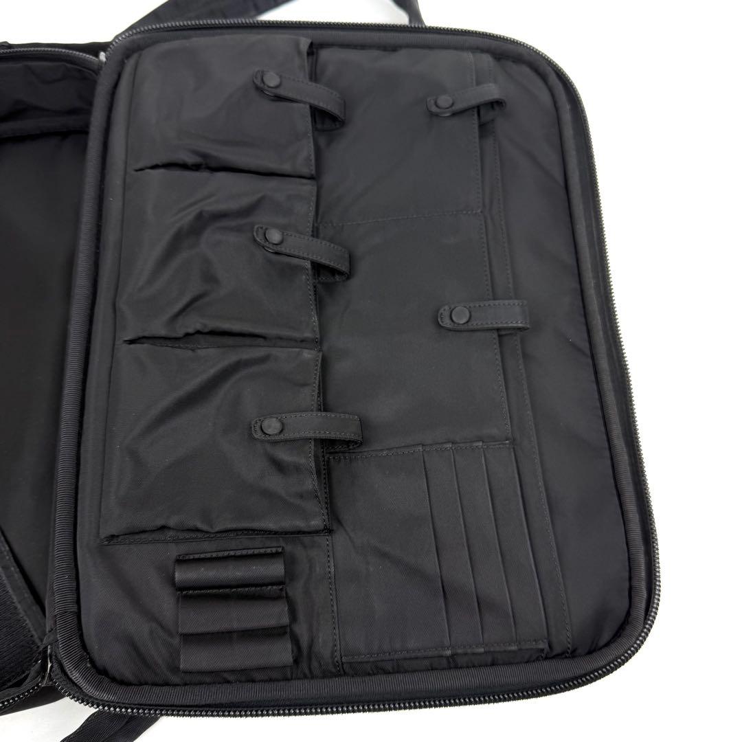 PRADA ビジネスバッグ 2way テスートナイロン レザー 三角ロゴ 黒