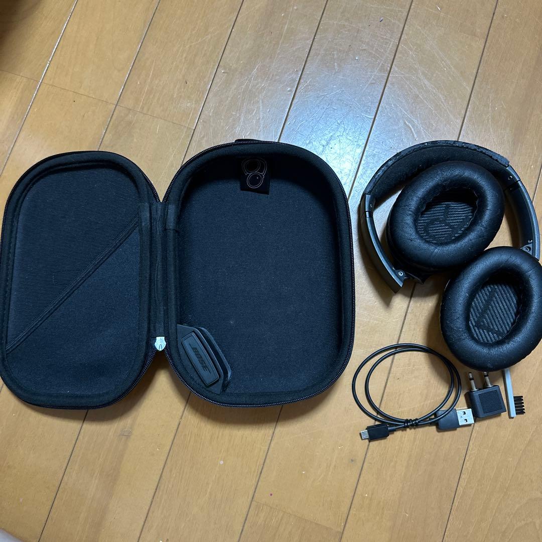Bose ワイヤレスヘッドホン ハードケース付き Bose ヘッドフォン ブラック ハードケース付き