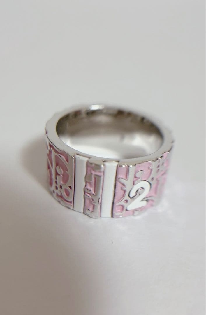 ChristianDior リング　トロッター　ナンバー2 ピンク　15号