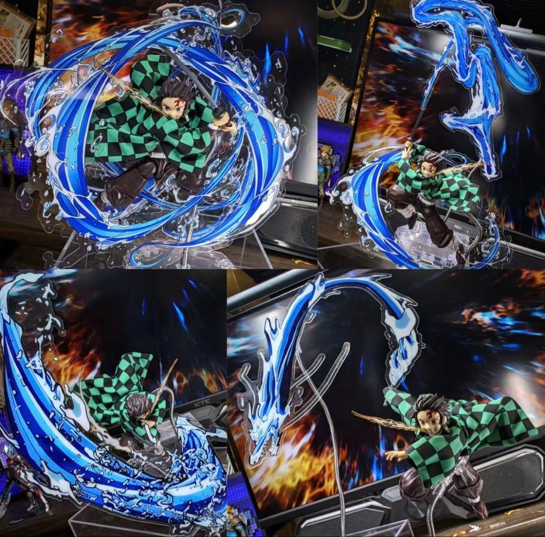 鬼滅の刃　エフェクト件　アクリルスタンド　火の神神楽　炎　水　雷　呼吸法