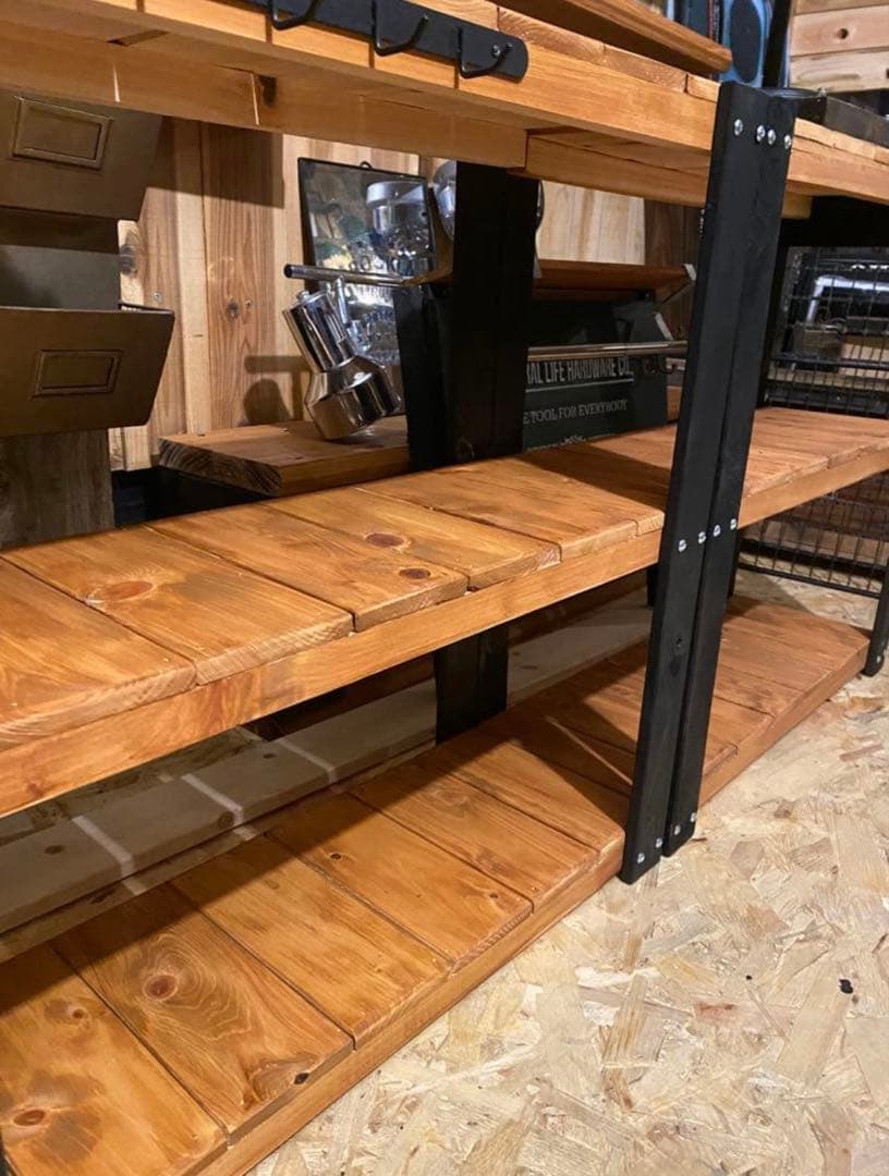 3段ラック アイアン風 アメリカン ブルックリン