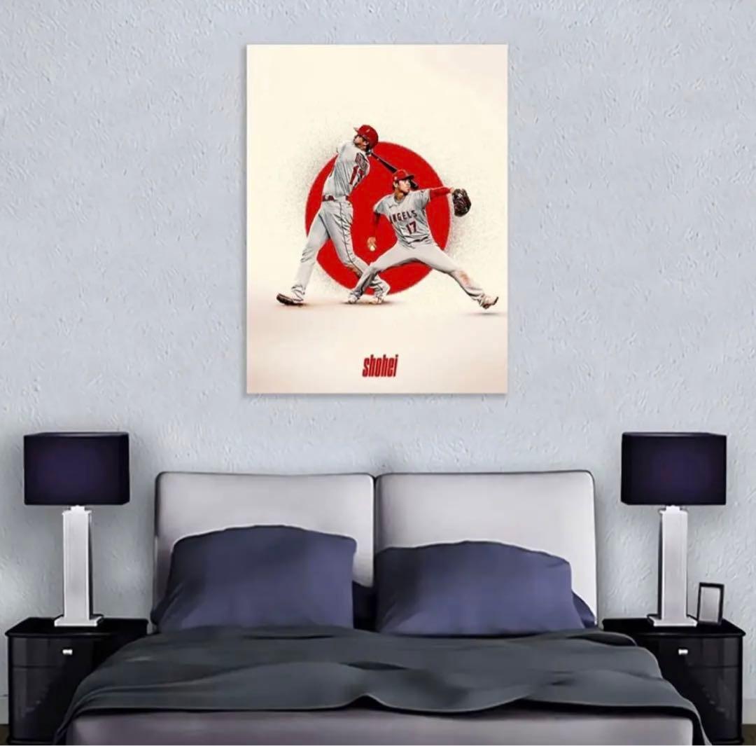 MLB エンゼルス　大谷翔平 ポスター インテリア絵画
