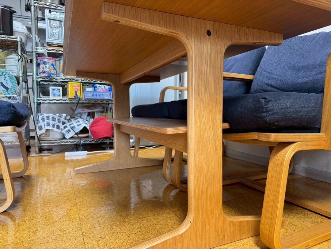 無印良品 リビングでもダイニングでもつかえる ダイニング5点セット kk01