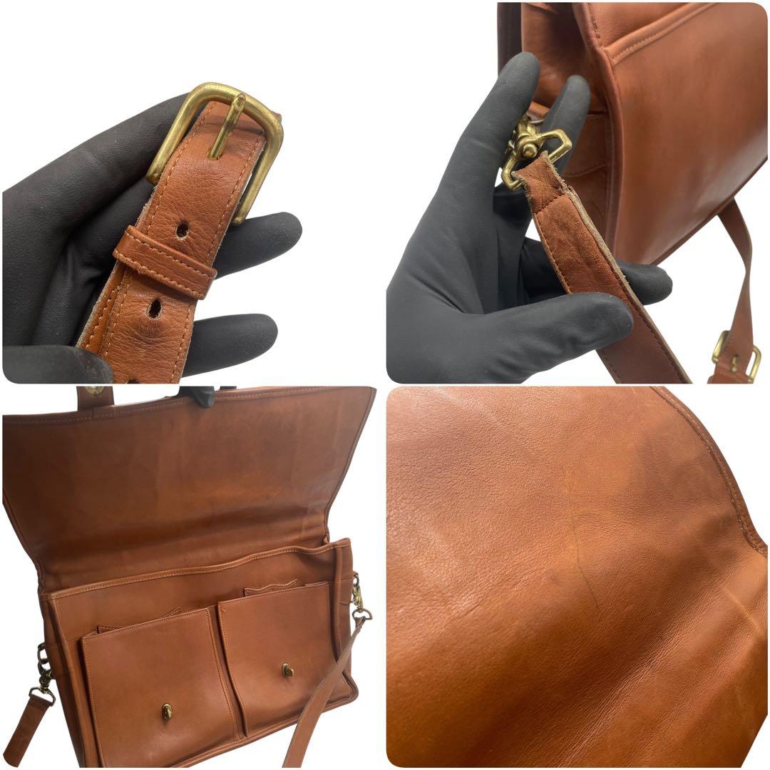 良品　COACH オールドコーチ　2way ブリーフケース　USA製　ブラウン