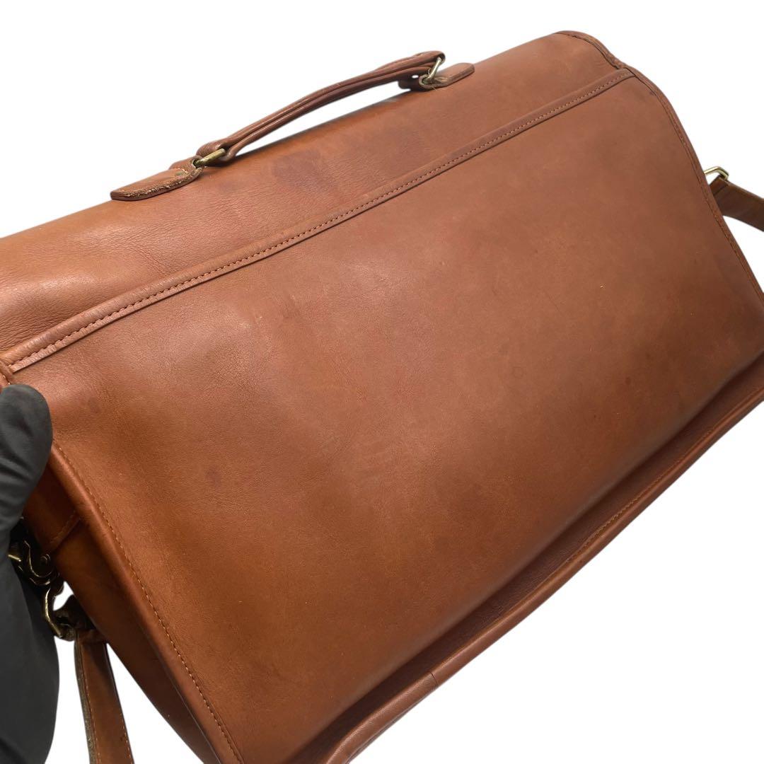良品　COACH オールドコーチ　2way ブリーフケース　USA製　ブラウン