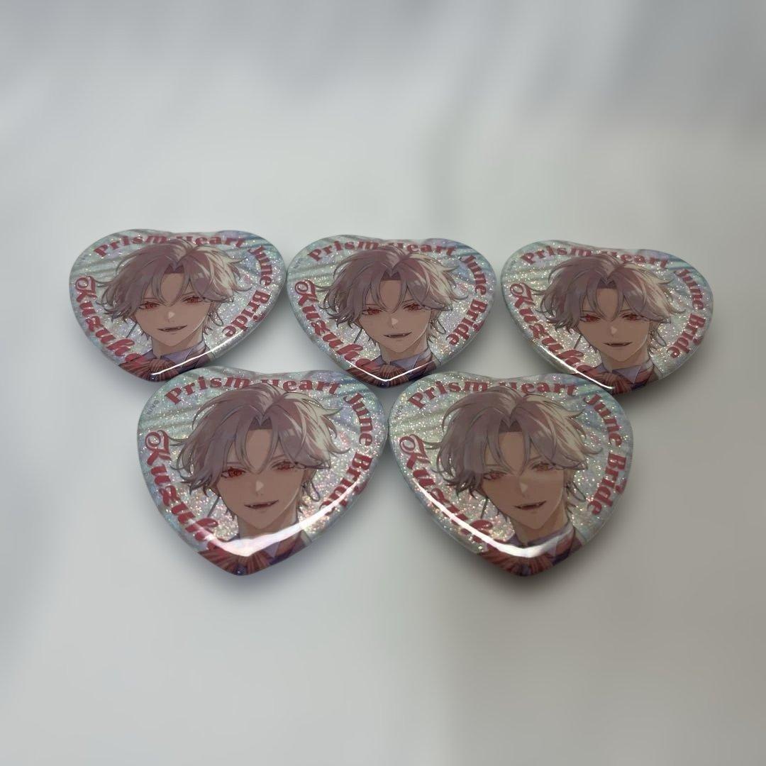 葛葉 ハート型缶バッジ 10点 Prism Heart June Bride Prism Heart June Bride】ランダムハート型缶バッジ Bグループ｜にじ