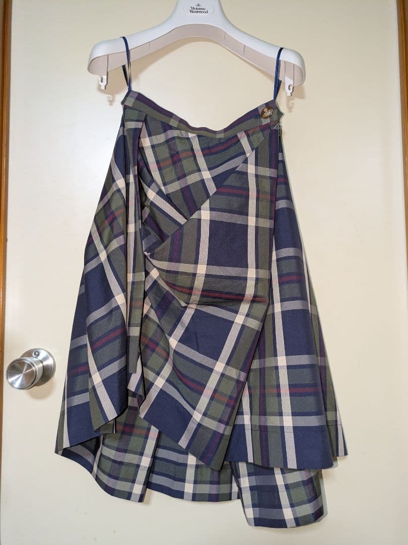 美品✨️ヴィヴィアンウエストウッドレッドレーベル 変形スカート チェック 2