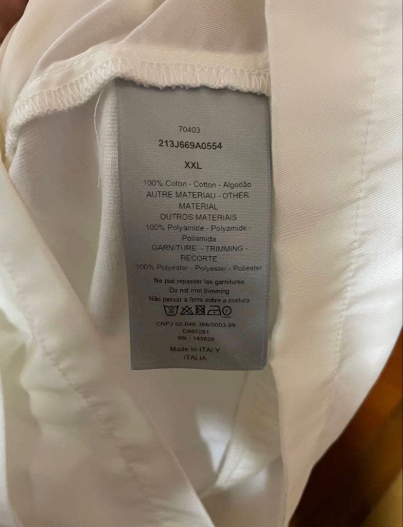 いいね毎に値引き中】超美品 Dior×SacaiコラボTシャツ XXL