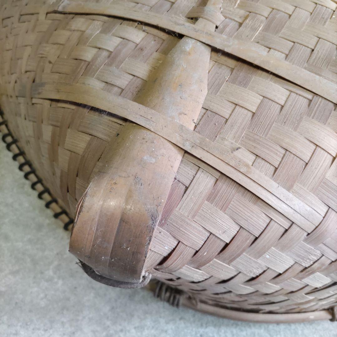 昭和レトロ 民具 箕 竹製 農具 アンティーク 貴重品