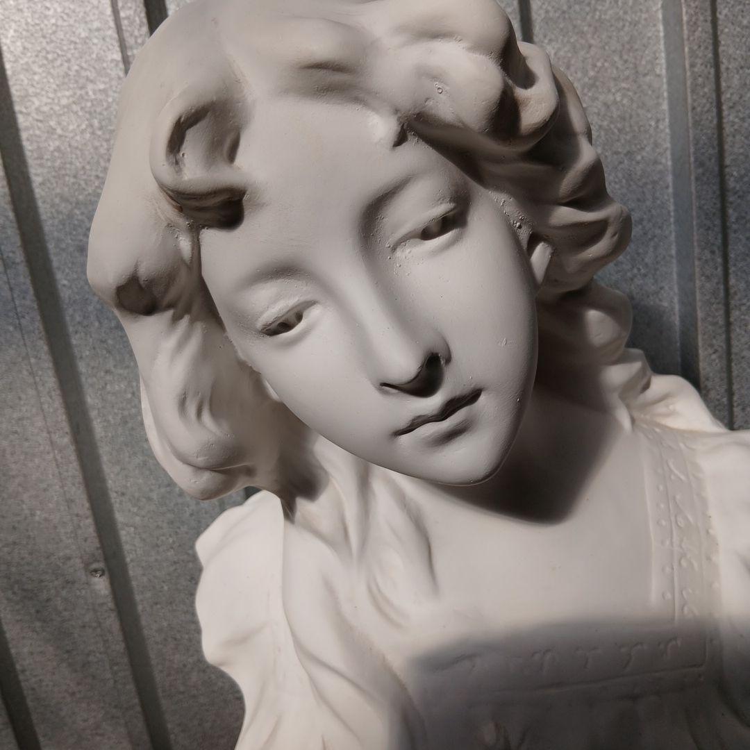 な*み様 石膏像 すずらんを持った少女 石膏像 すずらんを持っ