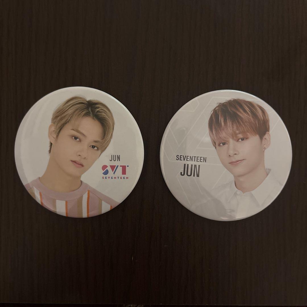 seventeen ジュン 缶バッジ 2点セット - メルカリ