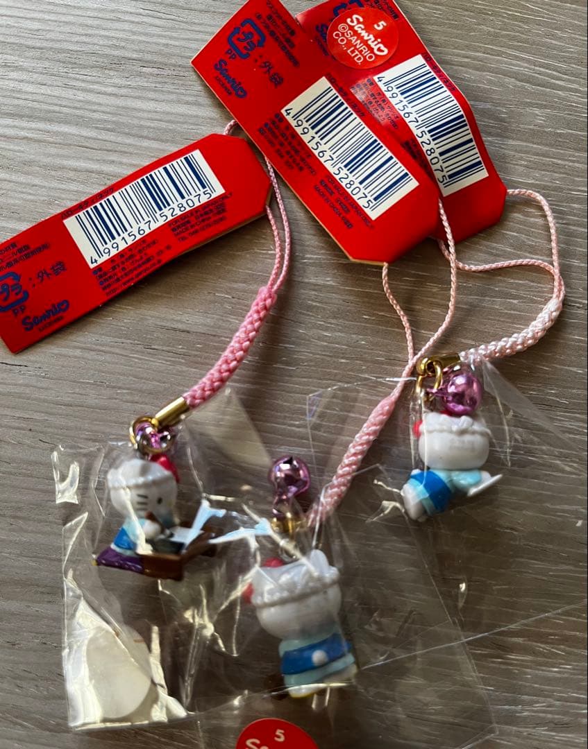 激レア◎京都限定◎小坊主キティ◎根付けストラップ◎3種類セット