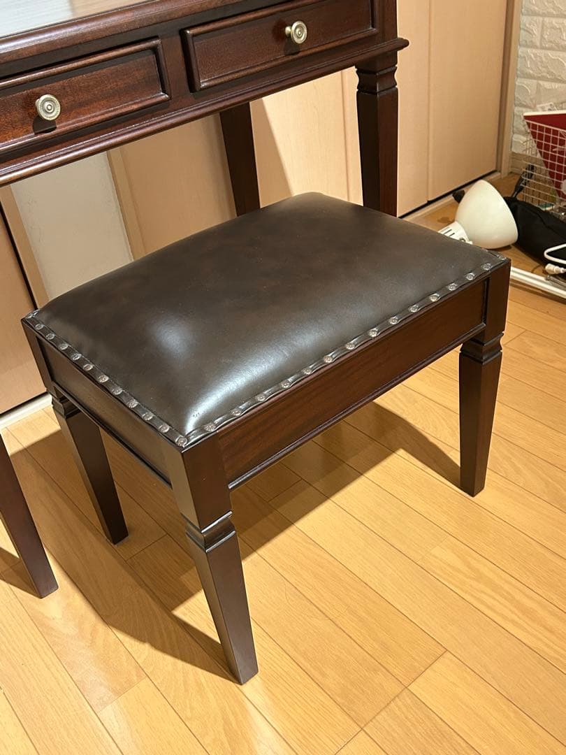 マホガニーデスク マホガニードレッサー チェア - オフィス家具