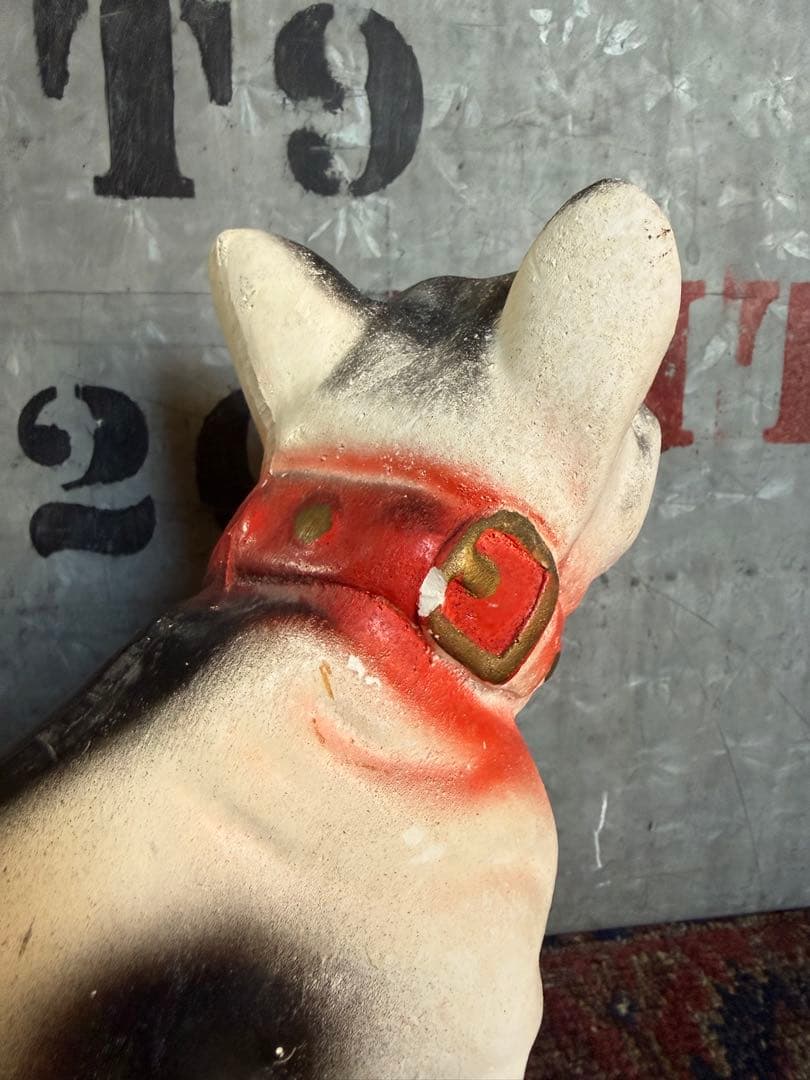 Vintage Chalkware Bulldog