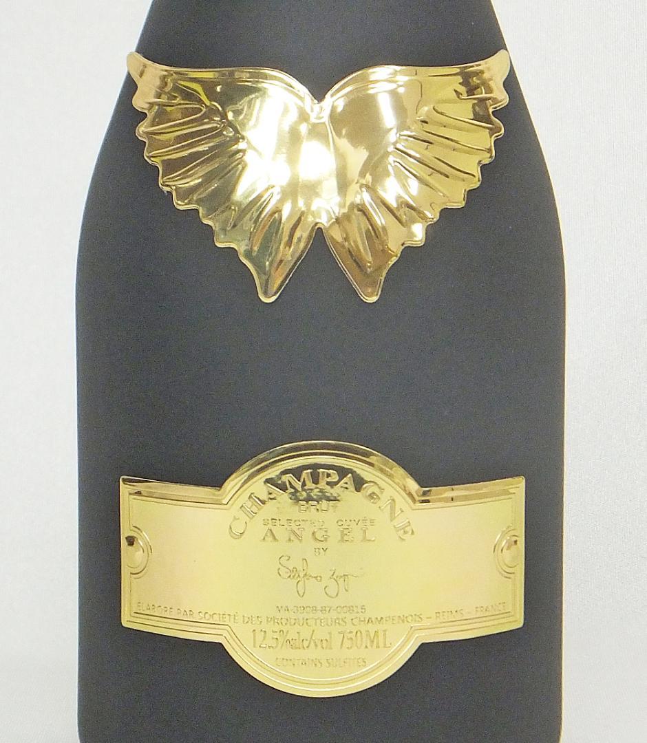 エンジェル シャンパン ブラック 5周年記念 ファー ジップ ケース付き