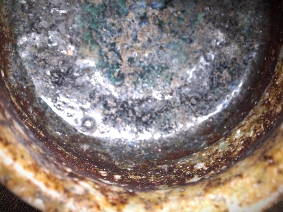 人気作家★藤岡周平★伊賀《刳り貫き》茶碗★共箱・布