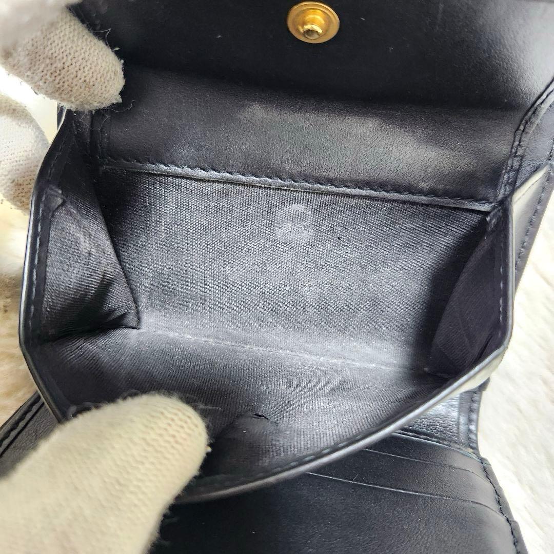 ✨極美品　人気✨ドルガバ　三つ折り　ディボーション　ブラック　レザー　金具