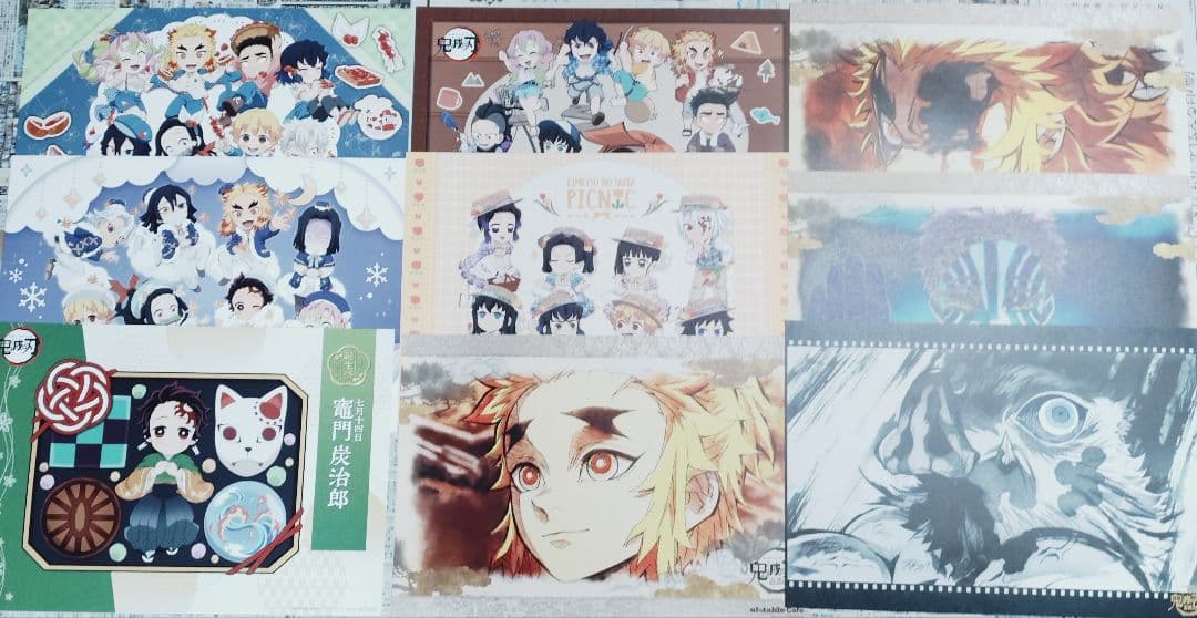 鬼滅の刃　カフェ　ダイニング　ランチョンマット86枚まとめ売り　義勇　実弥他