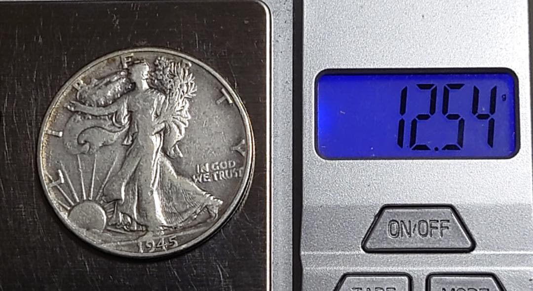 1945年 ウォーキングリバティ ハーフダラー銀貨 - メルカリ