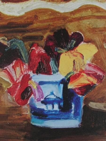 小糸 源太郎/パンジー、限定・高級額装用画、希少、新品額装付