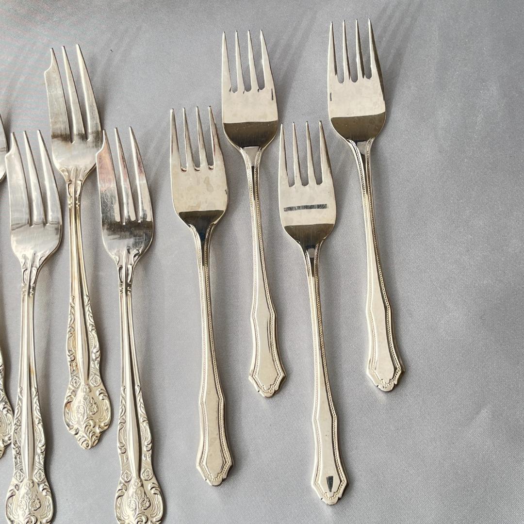 【RODD】ケーキフォーク / デザートフォーク 16本【シルバープレート】