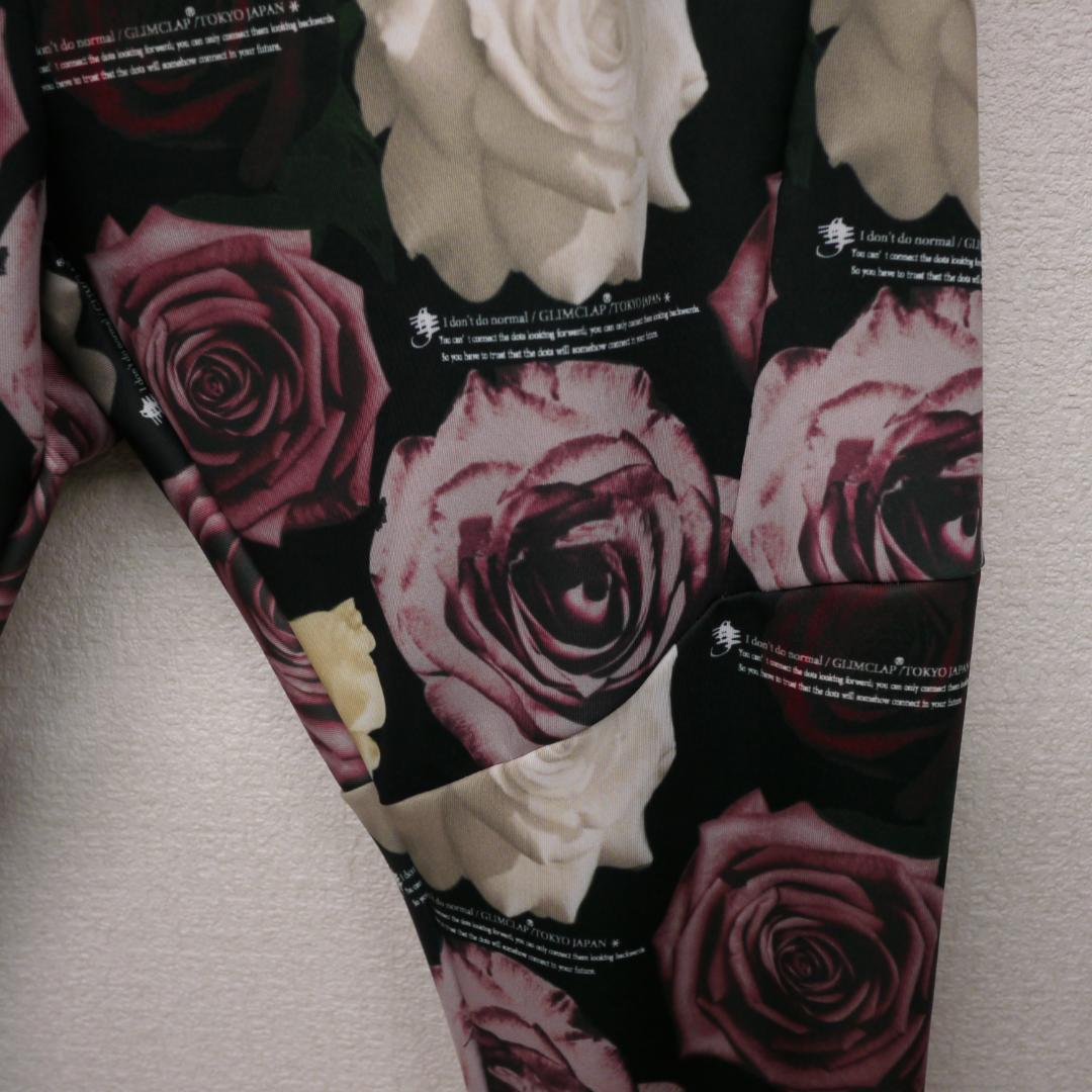 新品】GLIMCLAP ボタニカルパターン ジャージーパンツ