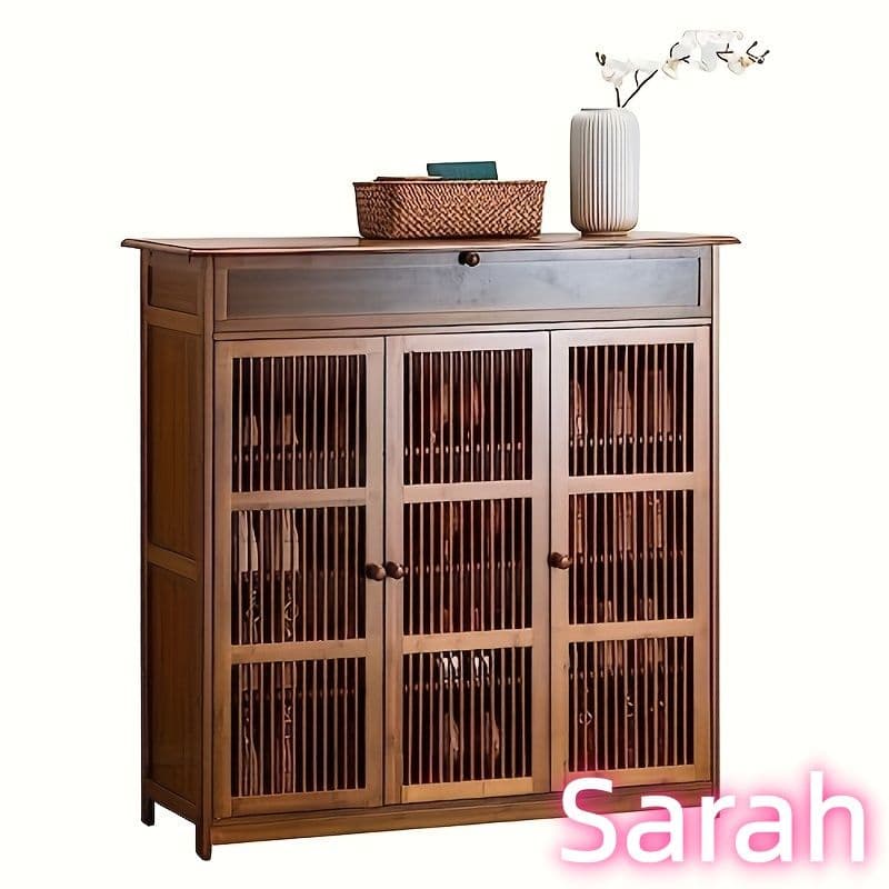 ビミティルーバーシューズキャビネット ドア付 省スペース 大容量 楽天市場】BIMITI ルーバーシューズボックス シューズボックス 下駄箱