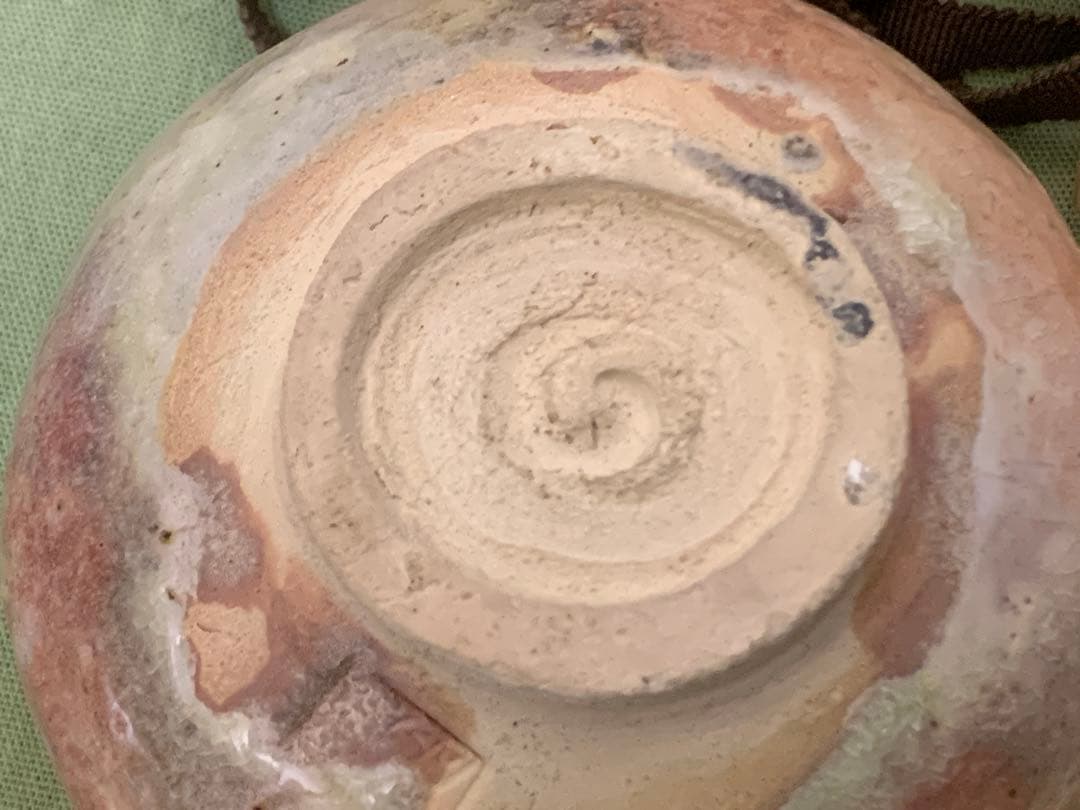 抹茶茶碗　楽炎造 米寿翁 萬茶羅窯 白楽 楽茶碗 共箱12.5×8.5ｃｍ