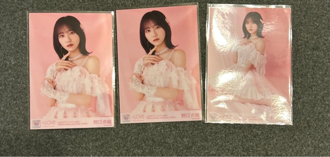 LOVE アリーナツアー2024 生写真 野口衣織 直筆 イコラブ野口衣織 生
