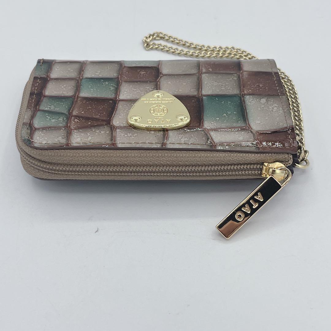 未使用級⚫︎ATAO アタオ キーケース L字ファスナー ケース 金具