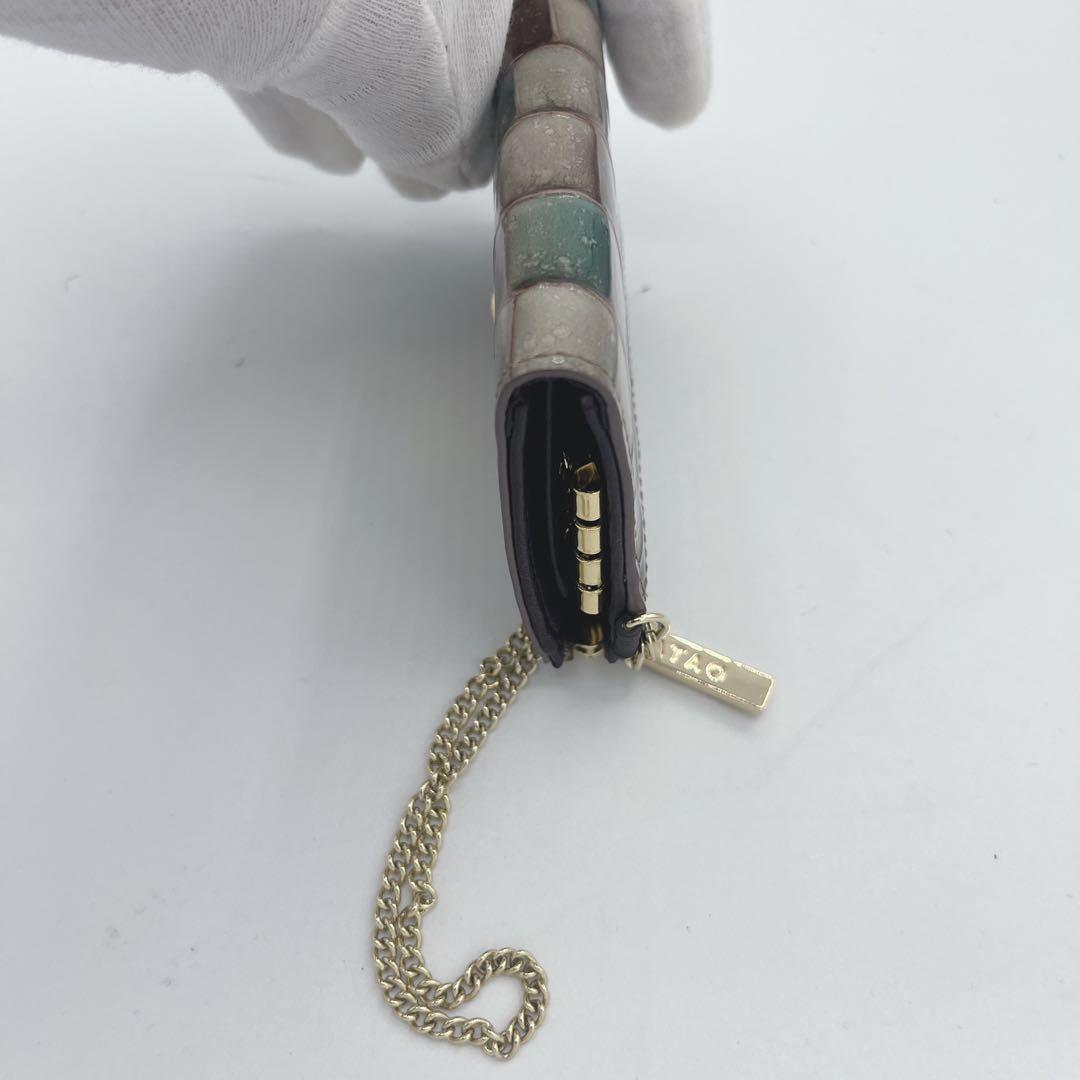 未使用級⚫︎ATAO アタオ キーケース L字ファスナー ケース 金具