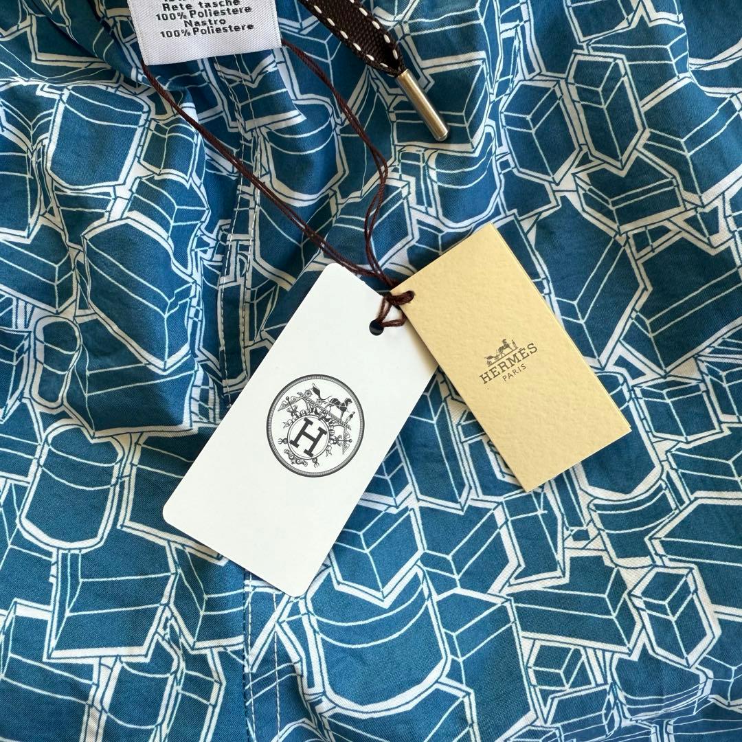 1/5〜発送】 HERMES エルメス 未使用タグ箱付き メンズ水着 Lサイズ