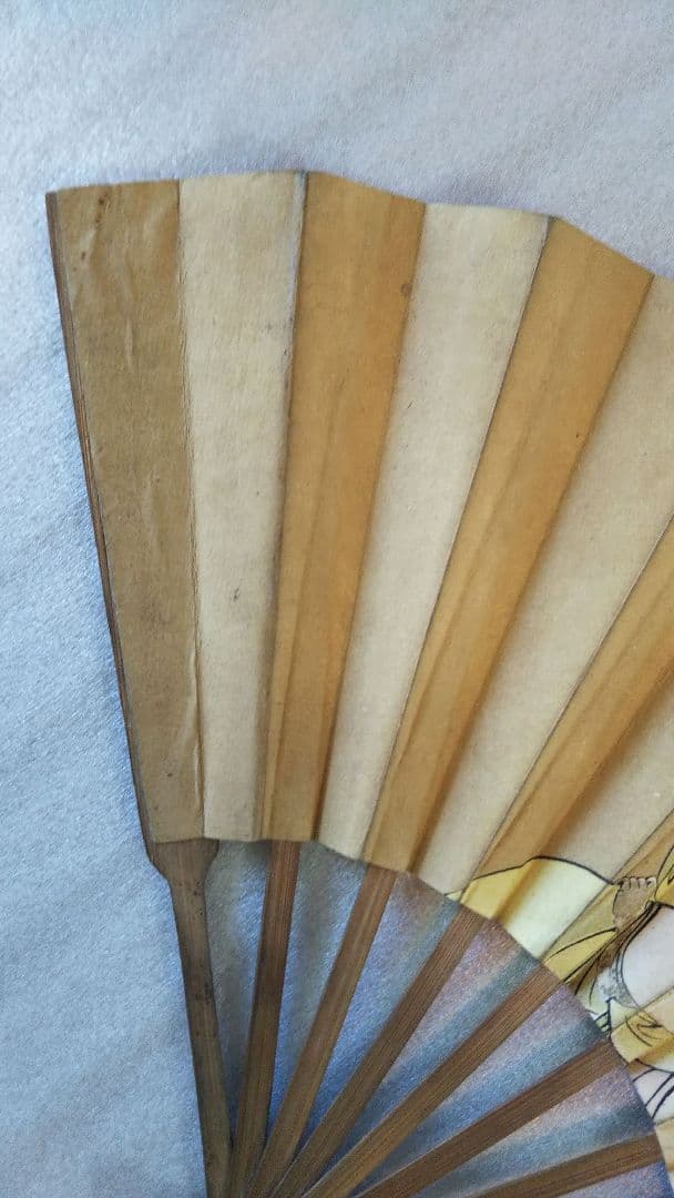 超希少／明治／骨董品】日露戦争 扇子 陸軍印鑑入 陸軍 従軍 明治時代