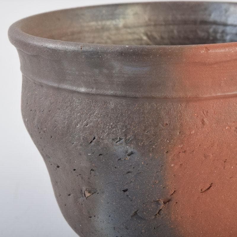 常滑焼 小西洋平作 窯変 ぐい呑 共布共箱 V 8657