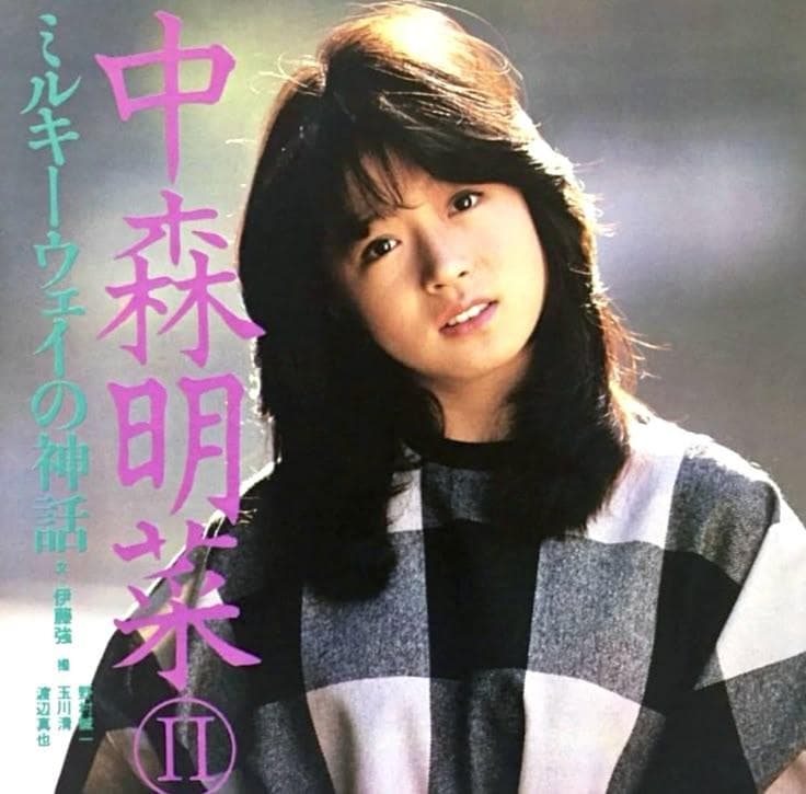 十代の頃限定/中森明菜フォトC06 特大A4ラミネート 昭和激レア