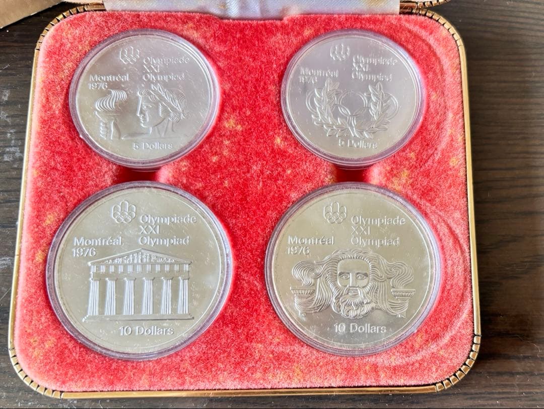 1976年モントリオールオリンピック記念硬貨セット 箱付き