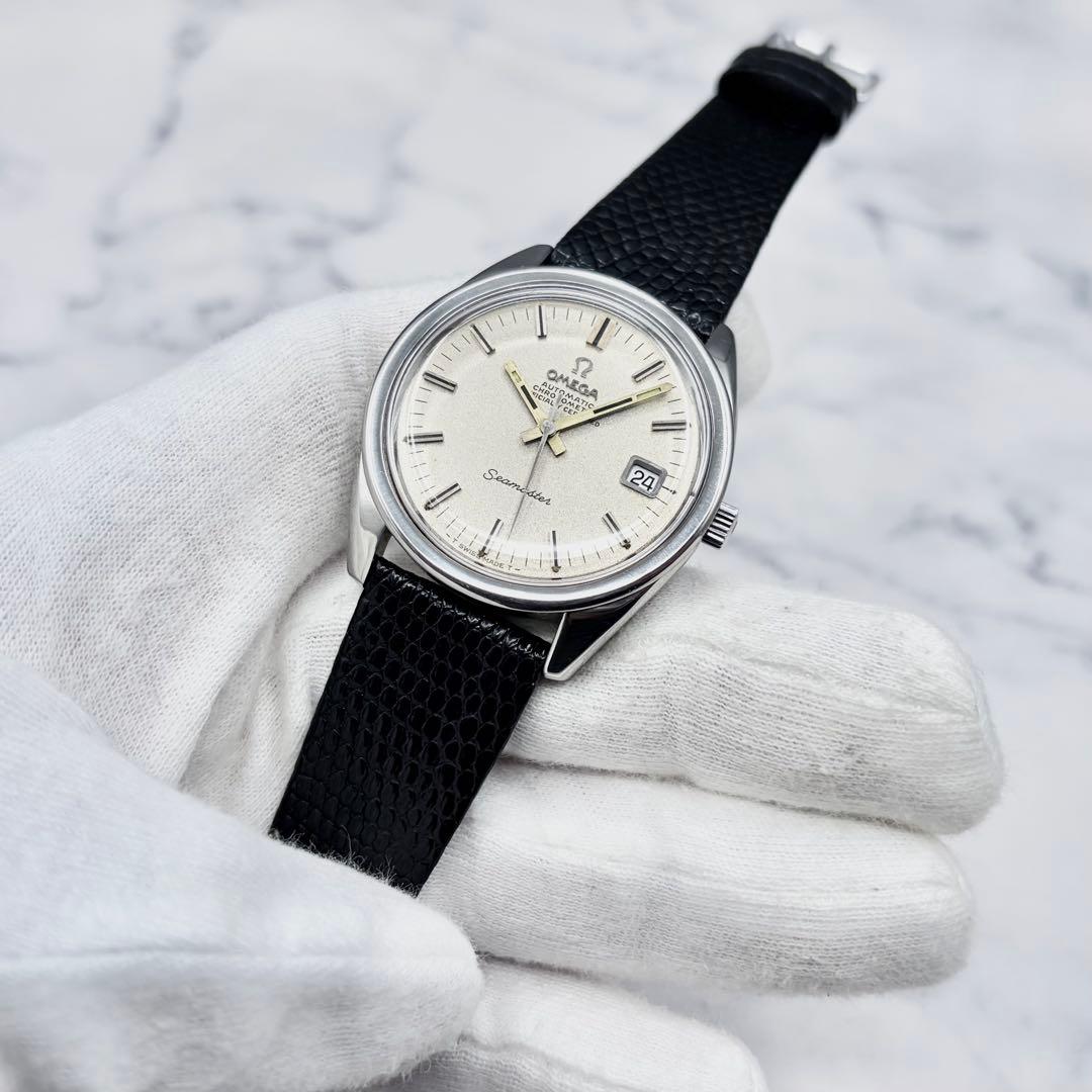 【美品／良稼働】オメガ シーマスター クロノメーター 自動巻き サンドブラスト