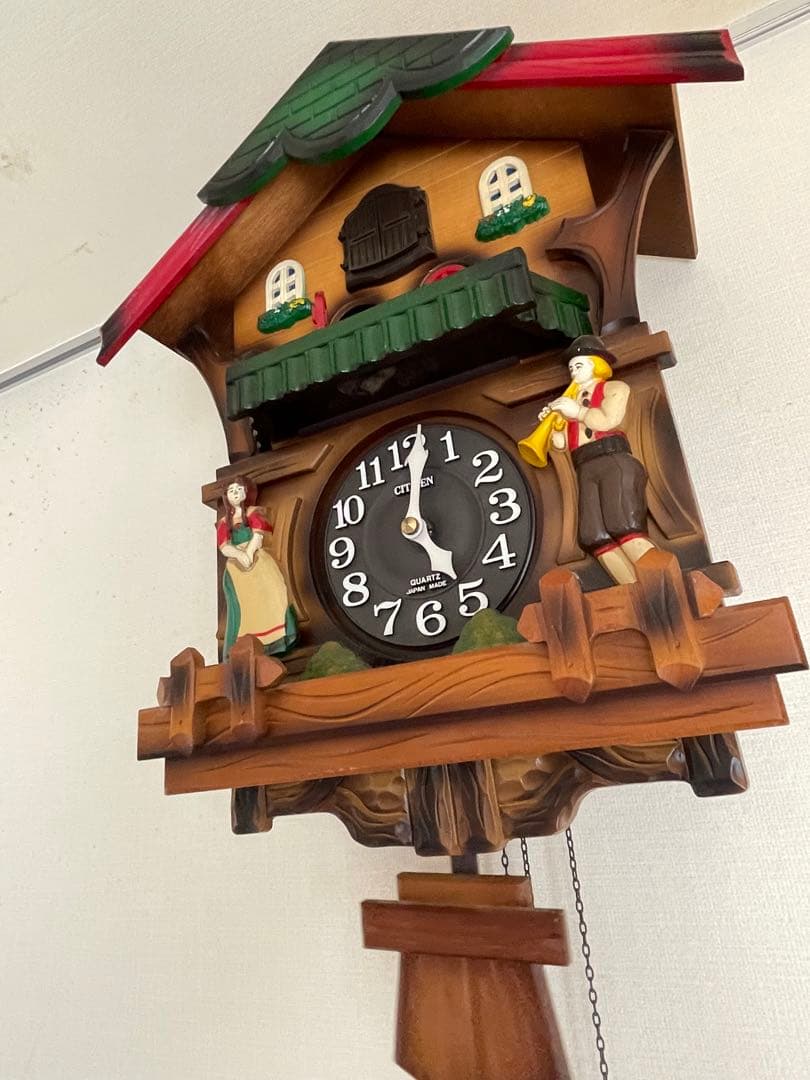 超貴重アンティーク鳩時計　CITIZEN製クォーツカッコーキャサリナ4MJ734