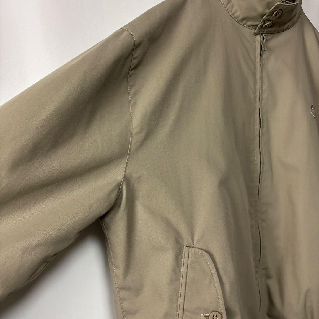 イングランド製フレッドペリー スウィングトップ刺繍ロゴベージュサイズ42