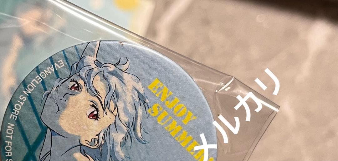 エヴァンゲリオン 缶バッジとポストカードセット 綾波レイ