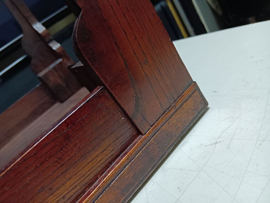 希少 明治期 欅 一枚板 組木細工 削り出し 文机 長尺机 錨脚 - メルカリ