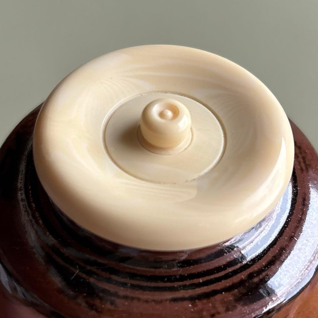 木津喜楽作 茶入 宮王肩衝写茶入 仕覆付 茶道具 共箱