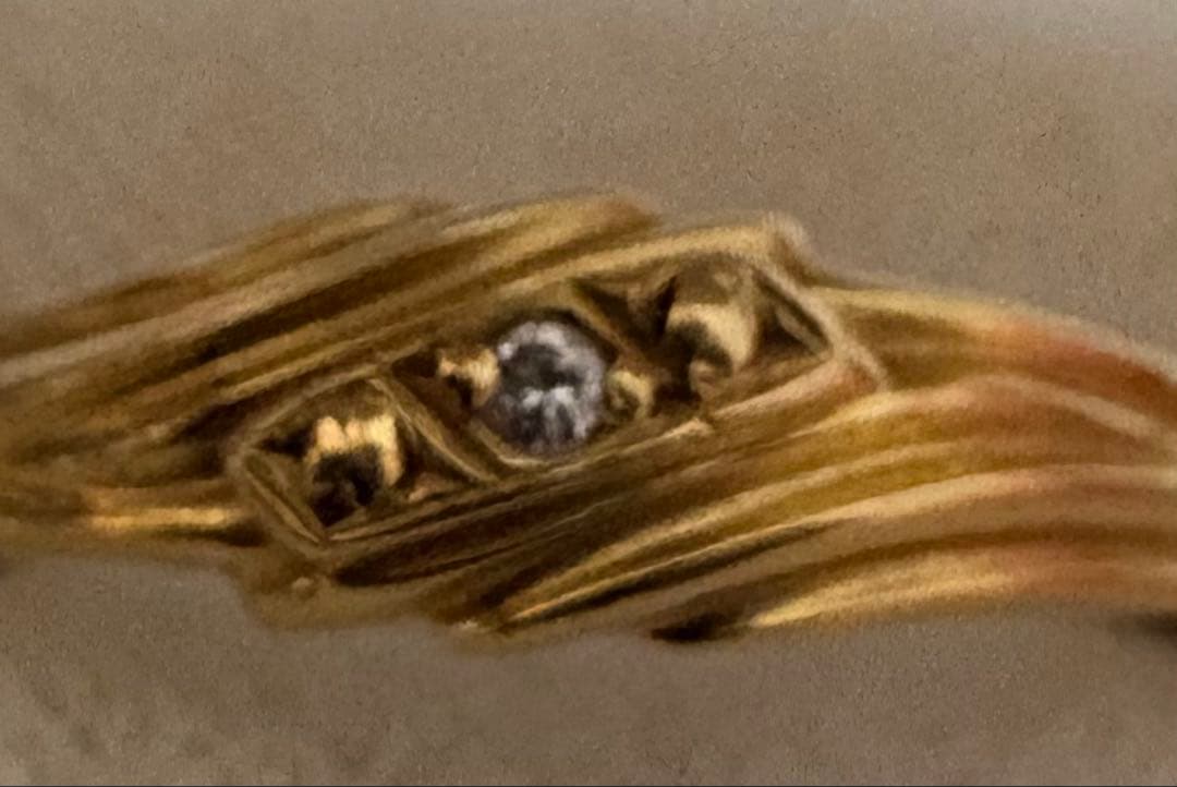 国産.k18 天然ダイヤモンド.指輪.16号.ゴールド.金 .リング