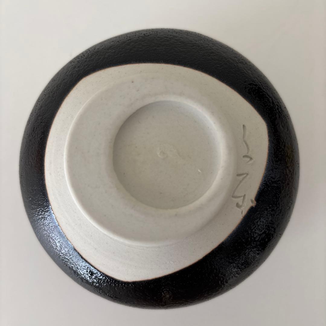 新品未使用】抹茶茶碗 兎月窯 杉浦文泰作 瀬戸焼 御題『姿』鳥獣