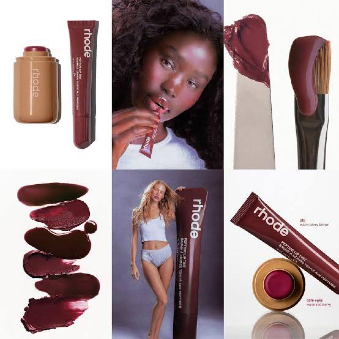 rhode the duos リップpbj＆チークdate cakeシール付き