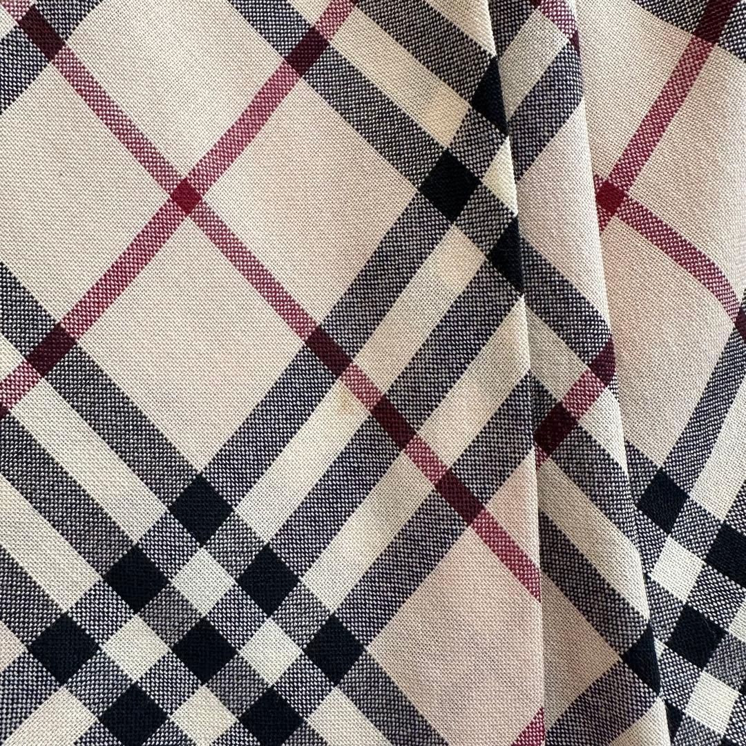 バーバリー 大きいサイズ ノバチェック タック フレアスカート ベージュ 15号