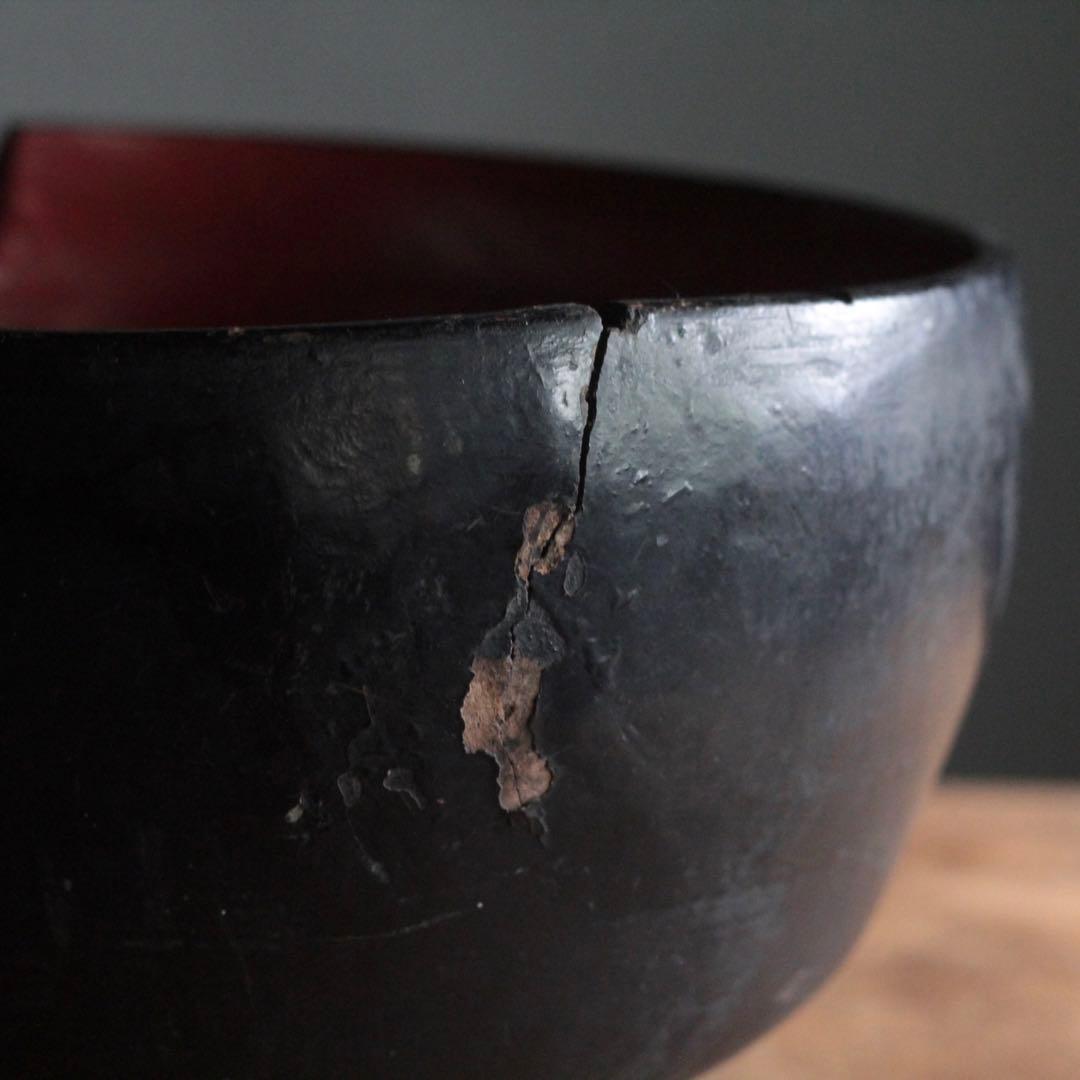 古い 酒上げ 酒器 漆器 片口 古美術 古道具 アンティーク 割れ欠け 朽木塗