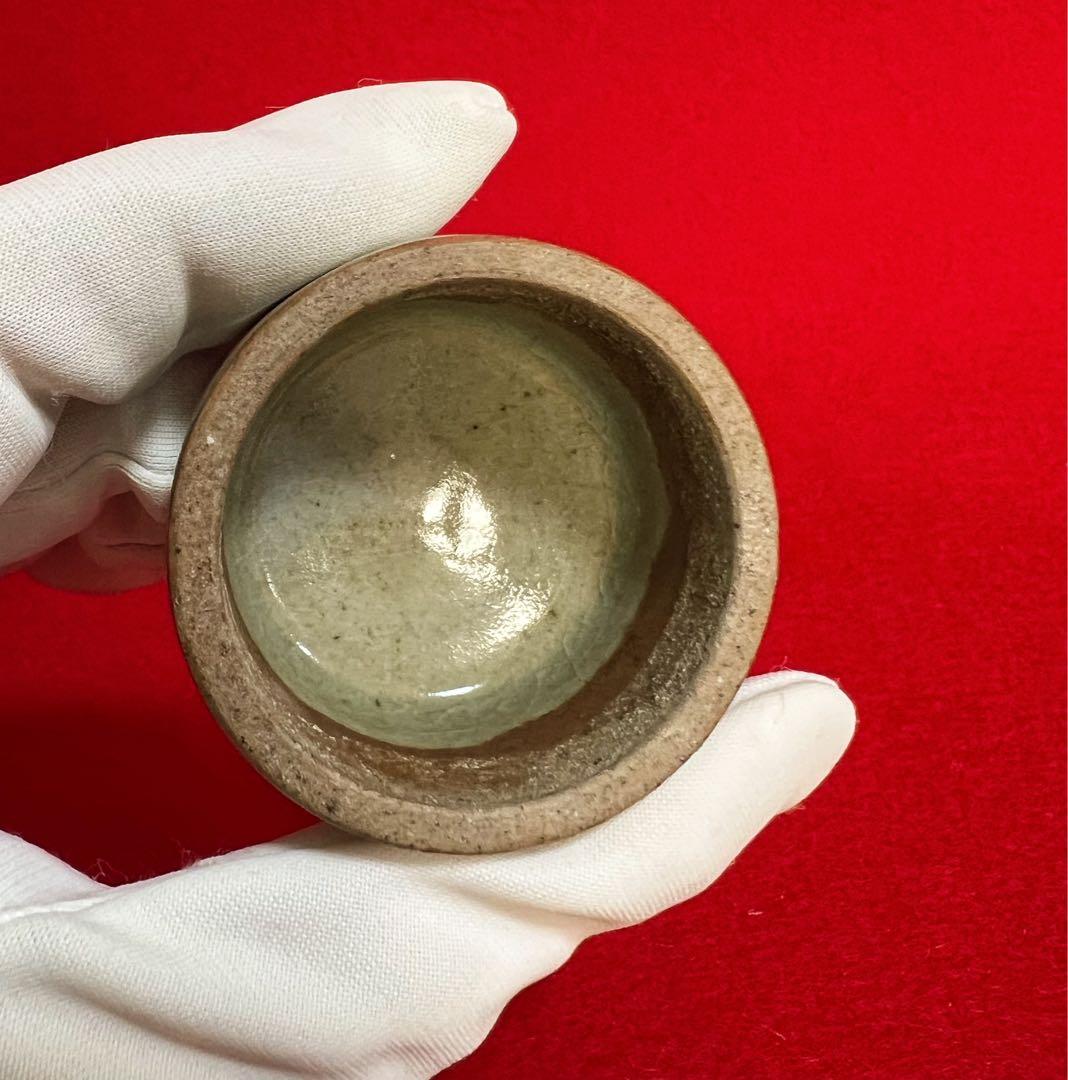 古美術 肥後銘陶 八代焼 高田焼 茶入 茶道具 箱付き 古道具 コレクション