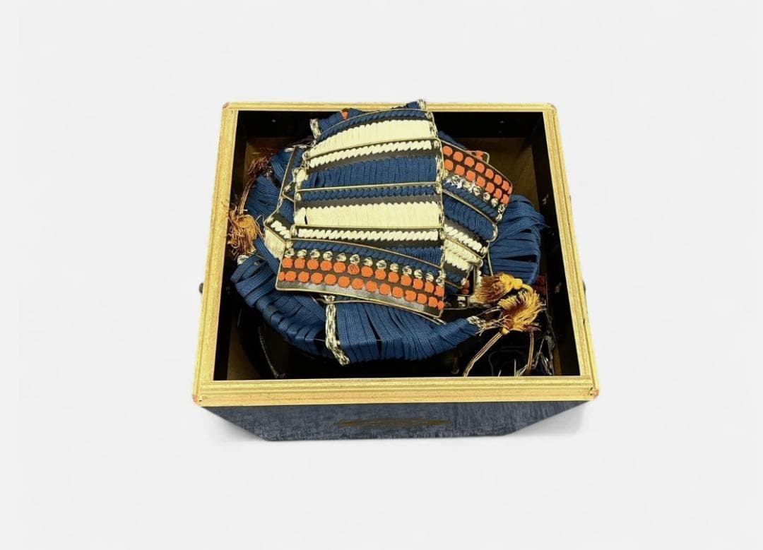 送料込み 着用可能 甲冑 等身大 当世具足 鎧兜 時代祭り 鎧櫃 家紋